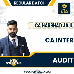 CA Inter Audit New Syllabus Regular Course By CA Harshad Jaju: Pen drive / Google drive.