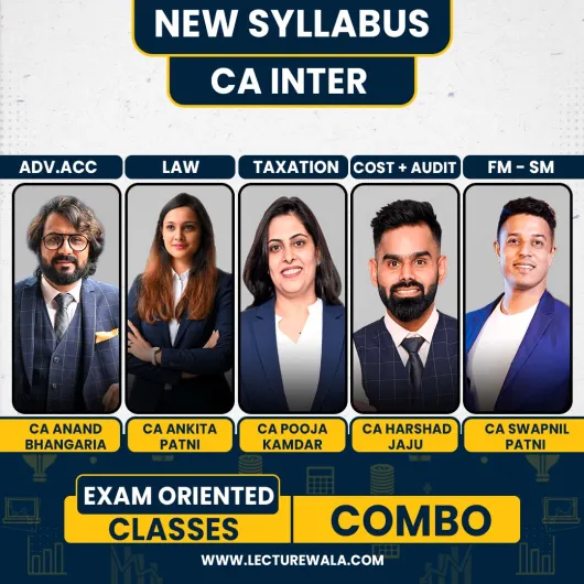 CA Inter Both Group Combo New Syllabus Exam Oriented Course By Swapnil patni classes : Pen drive / Online classes.