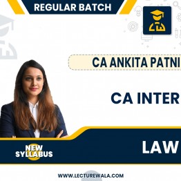 CA Inter Law New Syllabus Regular Course by CA Ankita Patni: Pen drive / Google drive.