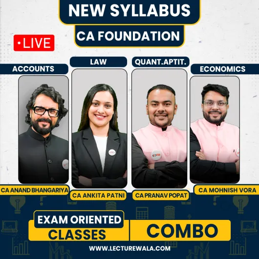 Swapnil Patni Classes All Subject Exam Oriented Live Online Combo Classes For CA Foundation