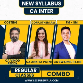 CA Inter Law By CA Ankita Patni Cost By CA Vinod Reddy &amp; FM-SM By CA Swapnil Patni