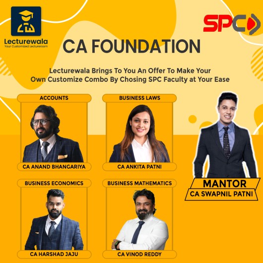 Make Your Own CA Foundation Combo With SPC Faculty (CA Swapnil Patni Classes)