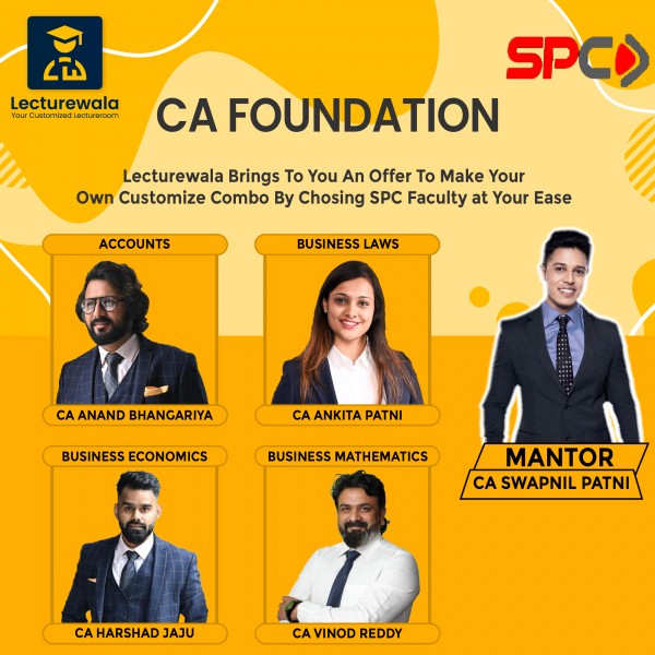 Make Your Own CA Foundation Combo With SPC Faculty  (CA Swapnil Patni Classes)