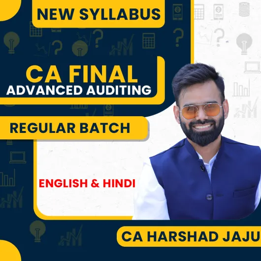 CA Harshad Jaju Advanced Auditing Regular Online Classes For CA Final: Pen drive & Google drive Classes.