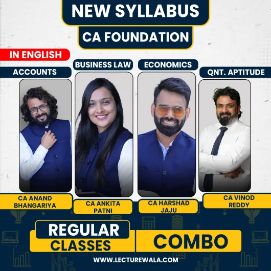 Swapnil Patni Classes All Subject Combo In English Regular Online Classes For CA Foundation: Google Drive Classes.