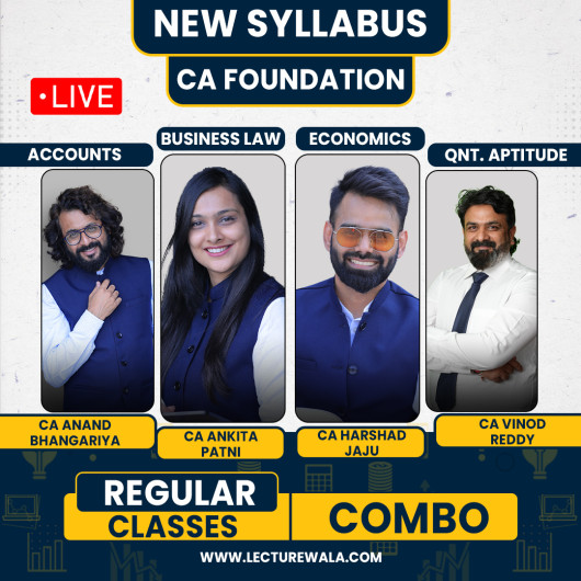 Swapnil Patni Classes All Subject Combo Regular Live Classes For CA Foundation: Live Online Classes.