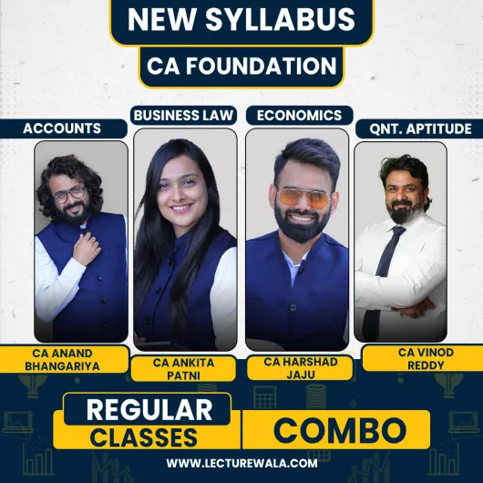 Swapnil Patni Classes All Subject Combo Regular Online Classes For CA Foundation: Google Drive & Pen Drive Classes.