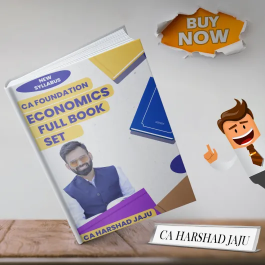 CA Harshad Jaju Economics Full Book Set For CA Foundation: Study Material