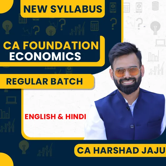 CA Harshad Jaju Economics Regular Online Classes For CA Foundation: Pen drive / Google drive.