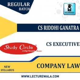 CS Executive Company Law (Syllabus-2017)  Regular Course : Video Lecture + Study Material By CS RIDDHI GANATRA (For June/ 2023)
