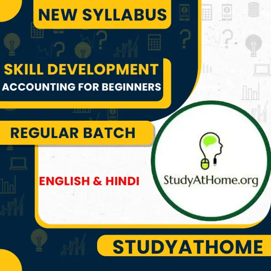  Accounting for Beginners Skill Development Course : Pen Drive / Online Classes