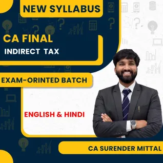 CA Surender Mittal Indirect Tax Exam Oriented Classes For CA Final: Google Drive classes.