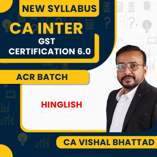 CA/CS/CMA Professional GST CERTIFICATION ACE Batch 8.0 by CA Vishal Bhattad