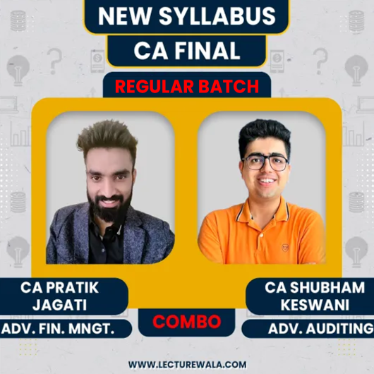 CA Pratik Jagati AFM & Shubham Keshwani Audit Regular Online Combo Classes For CA Final: Online Classes CA Pratik Jagati AFM & Shubham Keshwani Audit Regular Online Combo Classes For CA Final: Online Classes