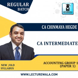  CA Intermediate Accounting Group 1 (Paper ) Regular Course: Video Lecture + Study Material By CA Chinmaya Hegde (To Nov 2022 & May 2023)