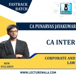 CA Inter corporate and  Laws (paper 2) Fastrack Course : Video Lecture + Study Material By CA Punarvas Jayakumar (For May 2022)