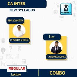 CA INTER  Adv. Accounting  & Law Regular Course : Video Lecture + Study Material By CA Praveen sharma & CA Darshan khare  (For May 2022 & Nov 2022)