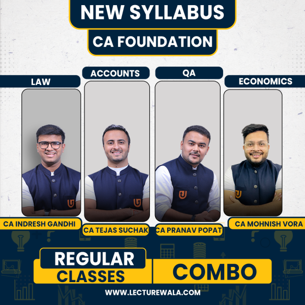 CA Foundation Vishwaas Batch Combo Complete Full Lectures Pendrive / Online Classes. New Syllabus