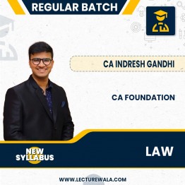 CA Foundation law & BCR - Regular Batch By CA Indresh Gandhi  : Online Classes