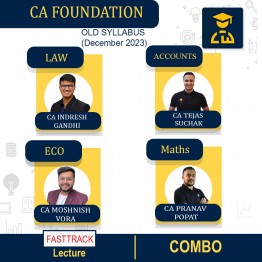 CA Foundation Combo Complete Full Lectures Google Drive / Online Classes. New Syllabus