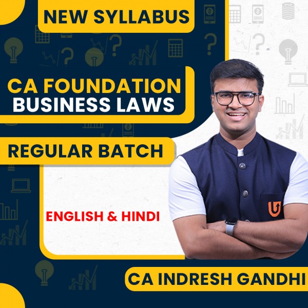 CA Indresh Gandhi Business Laws Regular Online Classes For CA Foundation: Google Drive Classes