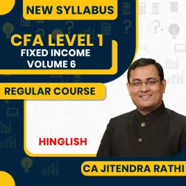 CA Jitendra Rathi CFA level 1 - Fixed Income Volume 6 Regular Course Face-to-Face + Online Classes For CFA