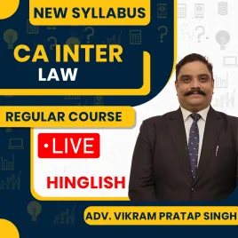 Adv. Vikram Pratap Singh Corporate &amp; Other Law Regular Online Classes For CA Inter 