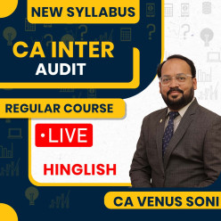 CA Venus Soni Audit Regular Online Classes For CA Inter 
