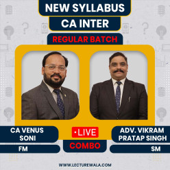 FMSM By CA Venus Soni & Adv. Vikram Pratap Singh Audit Regular Online Classes For CA Inter 