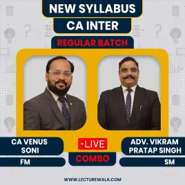 FMSM By CA Venus Soni &amp; Adv. Vikram Pratap Singh Audit Regular Online Classes For CA Inter 