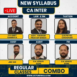  CA inter Both Group Live &amp; Regular Batch Combo By Samriya Classes : Online Classes