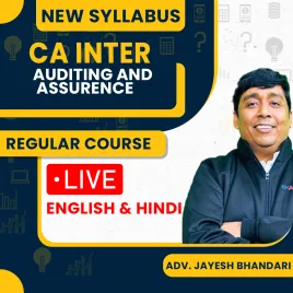 CA Inter Auditing &amp; Ethics Regular Batch Recorded &amp; Live Batch by Adv. Jayesh Bhandari
