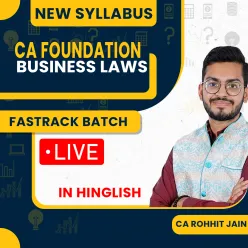 CA Rohhit Jain Business Laws Fastrack Online Classes For CA Foundation