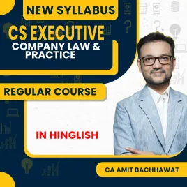 CS Executive Company Law New Syllabus Regular Course By CA Amit Bachhawat : LIVE @ HOME / Pen drive / Google Drive