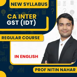 CA Inter GST Full Course In English By J.K.Shah Classes - Prof Nitin Nahar