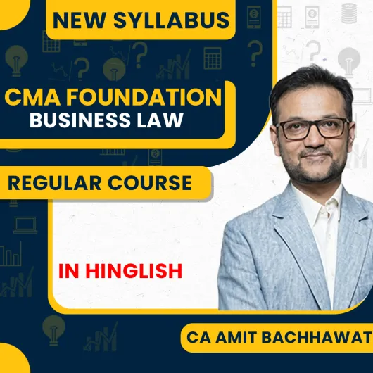 CA Amit Bachhawat Law Regular Batch For CMA Foundation 