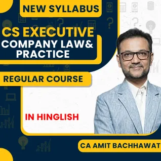 CS Executive Company Law New Syllabus Regular Course By CA Amit Bachhawat : LIVE @ HOME / Pen drive / Google Drive