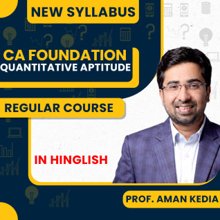 CA Foundation Quantitative Aptitude By Aman Kedia 100% Live/ Recorded Batch For Sep 2026 & Jan/ May 2027