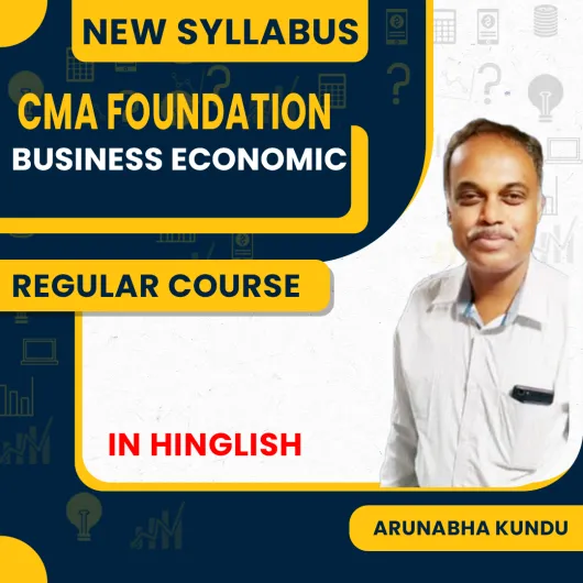 CMA Foundation Business Economics Regular By Arunabha Kundu : Pen Drive / Online Classes