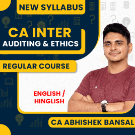 CA Abhishek Bansal Auditing and Ethics Regular Classes In English &amp; Hinglish For CA Inter : Online Classes