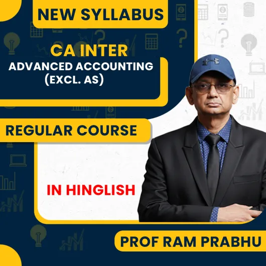 CA Inter Advanced Accounting (Excl. AS) Full Course By J.K.Shah Classes - Prof Ram Prabhu