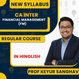 Prof Keyur Sanghavi Financial Management (FM) Regular Online Classes