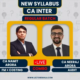 CA Inter Audit , Fm &amp; Costing Regular Batch Combo By CA Namit Arora &amp; CA Neeraj Arroa 