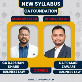 CA Foundation Law Regular Classes By CA Darshan Khare &amp; CA Prasad Zaware