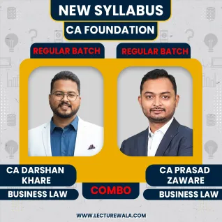 CA Foundation Law Regular Classes By CA Darshan Khare & CA Prasad Zaware