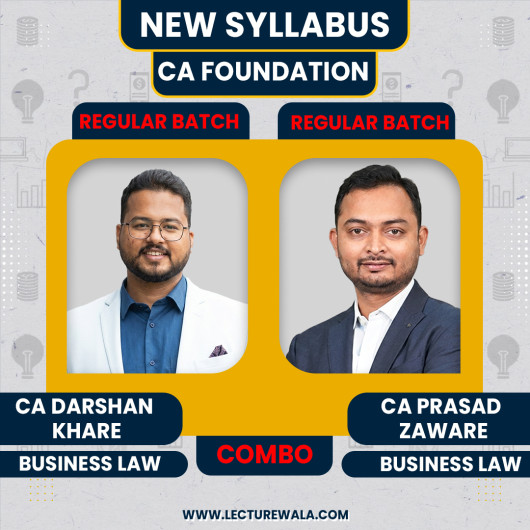 CA Foundation Law Regular Classes By CA Darshan Khare & CA Prasad Zaware