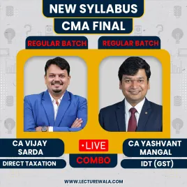 CA Vijay Sarda Direct Taxation &amp; CA Yashvant Mangal Indirect Taxation Regular Combo Batch For CMA Final