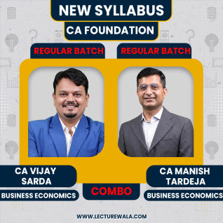 CA FOUNDATION NEW Business Economics Regular By CA Vijay sarda & CA Manish Tardeja