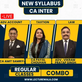 CA inter Group 1 Live &amp; Regular Batch Combo By Samriya Classes : Online Classes