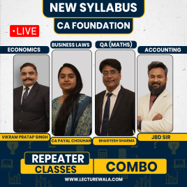  CA Foundation Repeater (Combo) By Samriya Classes : Online